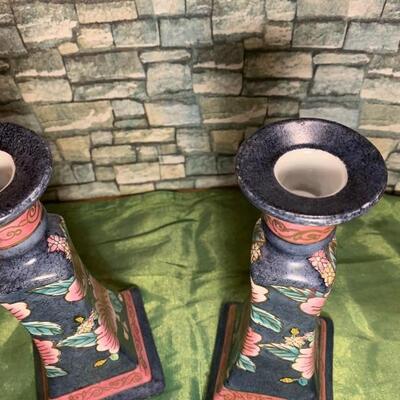 Porcelain candlesticks 