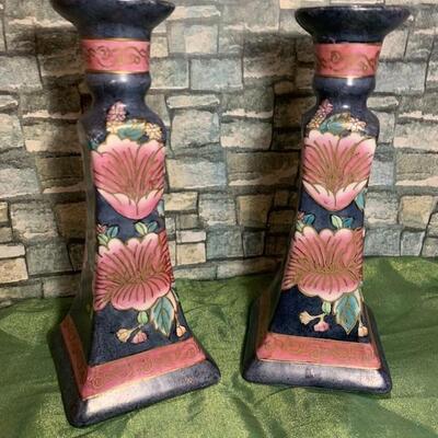 Porcelain candlesticks 