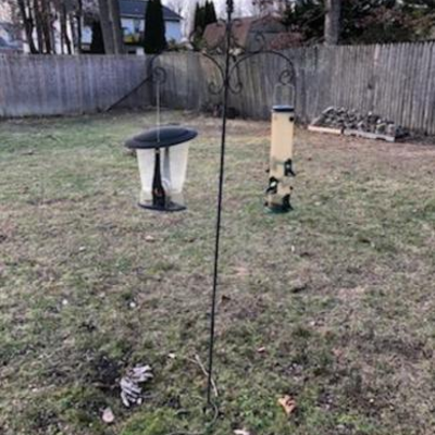 Lot OS 11: Shepherds Hook and Bird Feeders
