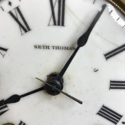 Lot 45:   Seth Mantle Thomas Clock. Works