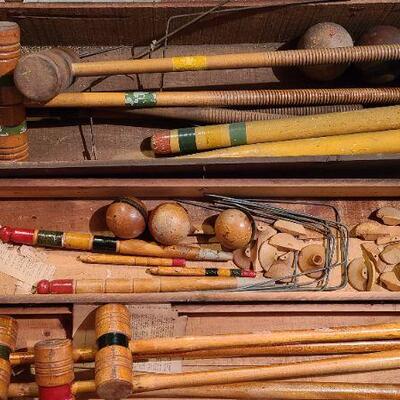 Lot 150: Antique Croquet Sets
