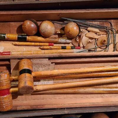 Lot 150: Antique Croquet Sets