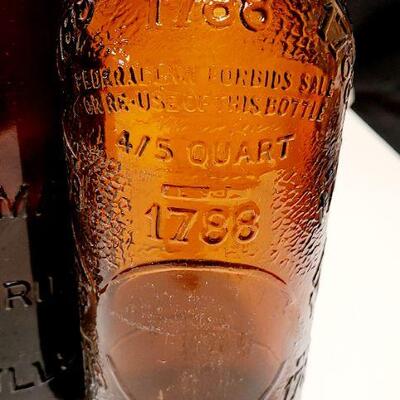 Lot 46: Amber Glass Antique Jars/Bottles