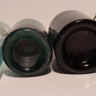 Lot 48: Amber, Green, Aqua Antique Bottles