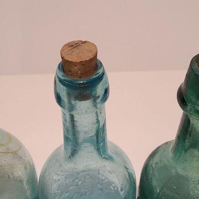 Lot 49B: Rare Spa bottle,  Amber Swirls Dyottville, McCrudden Glassworks 