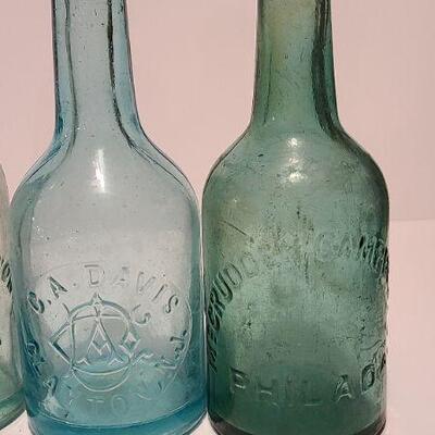 Lot 49B: Rare Spa bottle,  Amber Swirls Dyottville, McCrudden Glassworks 