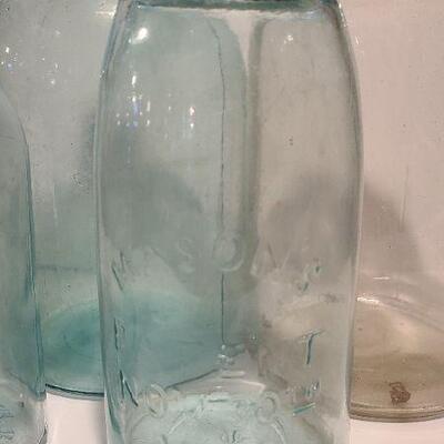 Lot 188: Large Antique Mason/Atlas Jars