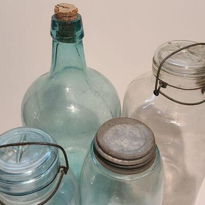 Lot 188: Large Antique Mason/Atlas Jars