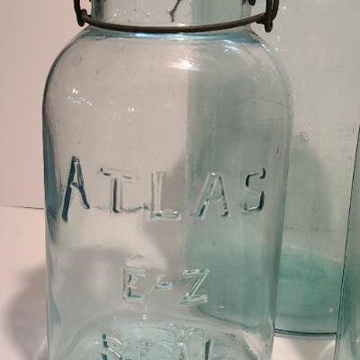 Lot 188: Large Antique Mason/Atlas Jars