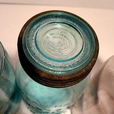 Lot 190A:  Antique Dairy Bottles, Root Masons, Clayton NJ Mason Jars White House and More