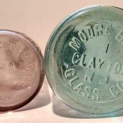 Lot 190A:  Antique Dairy Bottles, Root Masons, Clayton NJ Mason Jars White House and More