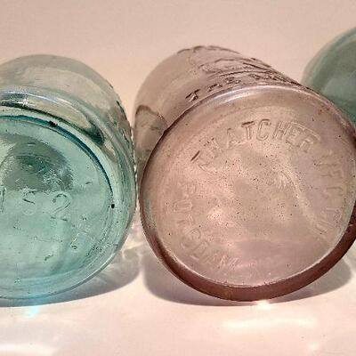 Lot 190A:  Antique Dairy Bottles, Root Masons, Clayton NJ Mason Jars White House and More