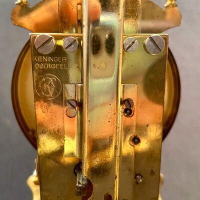 Lot 173: Vintage Kieninger Obergfle Anniversary Clock and more 