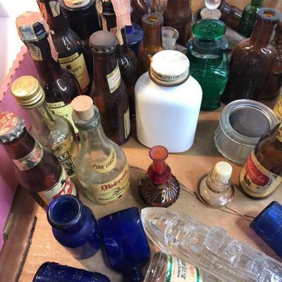 Lot 196:  Large lot Antique Miniature Bottles (add pics)