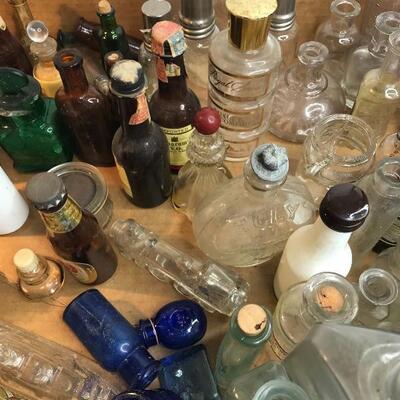 Lot 196:  Large lot Antique Miniature Bottles (add pics)
