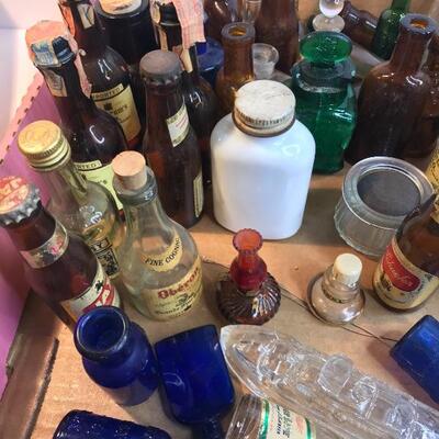 Lot 196:  Large lot Antique Miniature Bottles (add pics)