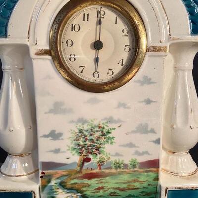 Lot 174: Vintage Porcelain clocks 