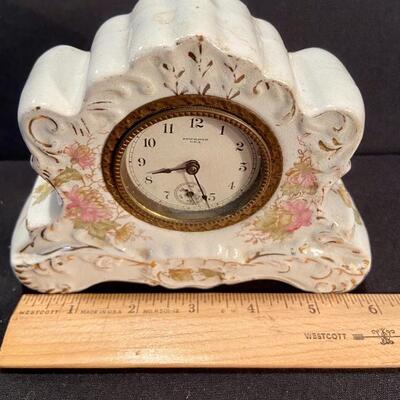Lot 174: Vintage Porcelain clocks 