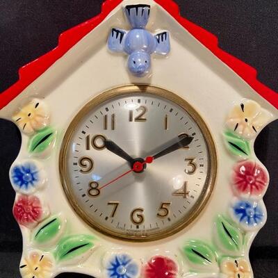 Lot 174: Vintage Porcelain clocks 