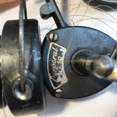 Lot 200:  Vintage Fishing Reels, Lures & Bell