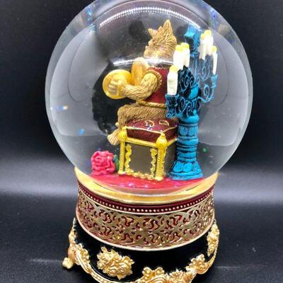 Phantom of the Opera Music Box Snow Globe Monkey with cymbals