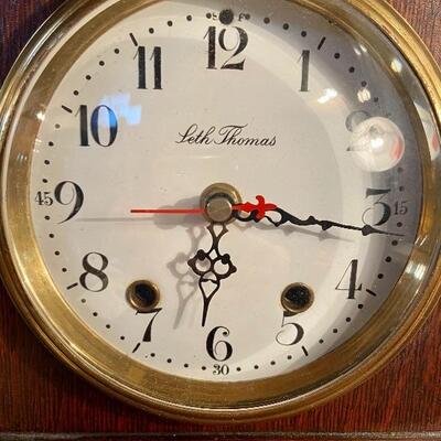 Lot 177: Antique Seth Thomas clock 