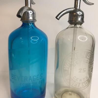 Lot 202:  Antique Seltzer Bottles