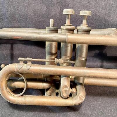 Lot 180: Vintage Brass Angled New Haven Ship's Clock and more 