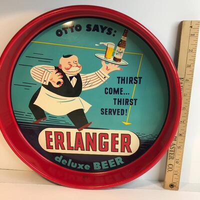 Lot 204:  Erlanger Beer Tray, Jadite and More