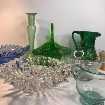 Lot 205:  Colorful Hand Blown Glass