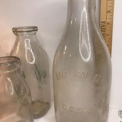 Lot 212:   Vintage Milk Bottles