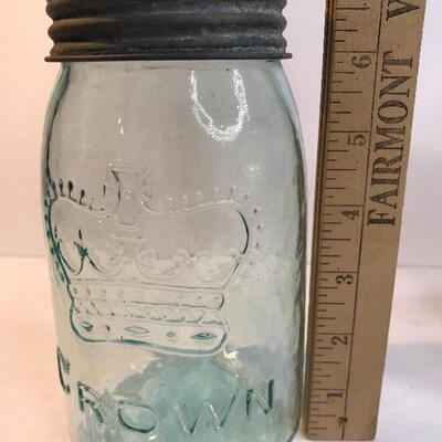 Lot 214:  Antique Petite Ball Jars and More
