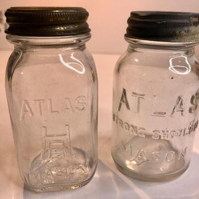Lot 216:  Antique Advertising Banks & Fruit Jars