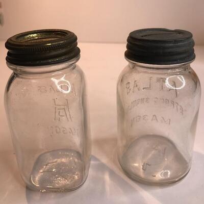 Lot 216:  Antique Advertising Banks & Fruit Jars