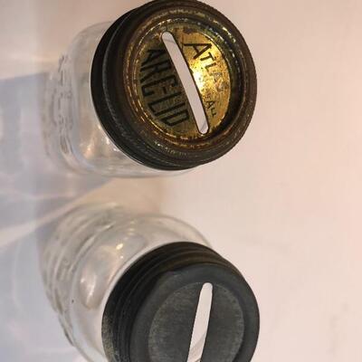 Lot 216:  Antique Advertising Banks & Fruit Jars