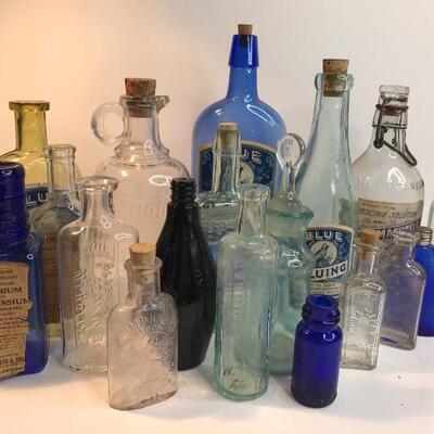 Lot 219:  Antique Medicine/ Advertising Bottles
