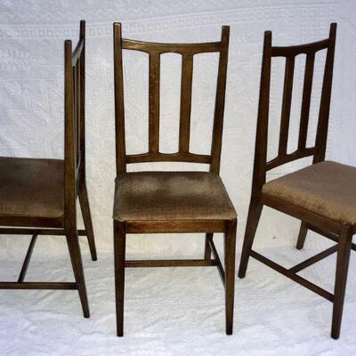 Set of 3 Mid Century Padded Dining Chairs YD#020-1220-00068