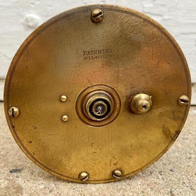 Lot 189: Vintage Fishing Rods/Large Brass Reel