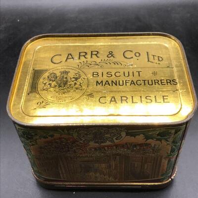 Vintage Carr & Co Ltd Carlisle Biscuit Tin YD#020-1220-00350