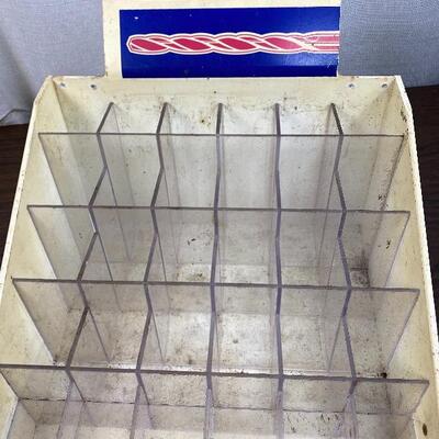 Lot# 13 Vintage Fuller Drill Display Organizer 30 Compartments Tools Counter Display