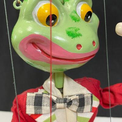 1960s Pehlam Puppets Mr. Frog Marionette YD#020-1220-00127