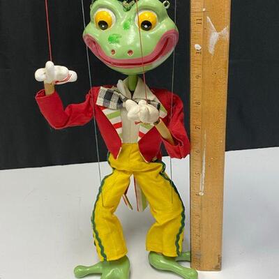 1960s Pehlam Puppets Mr. Frog Marionette YD#020-1220-00127