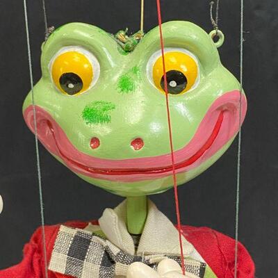 1960s Pehlam Puppets Mr. Frog Marionette YD#020-1220-00127