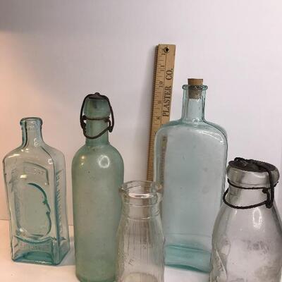 Lot 226: Kilmers Swamp Root Bottle, Irridescent Green Blob top and More
