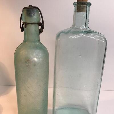 Lot 226: Kilmers Swamp Root Bottle, Irridescent Green Blob top and More