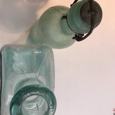 Lot 226: Kilmers Swamp Root Bottle, Irridescent Green Blob top and More