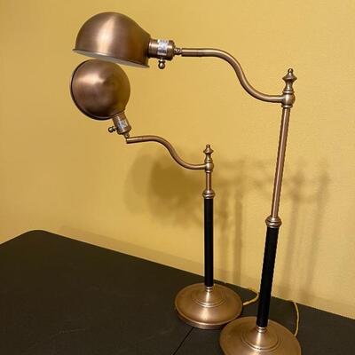 Pair of Adjustable Desk Lamps