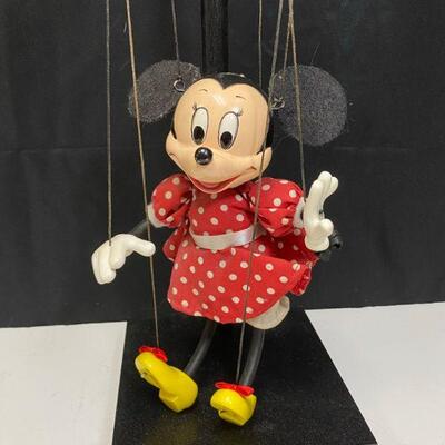 Vintage Disney Bob Baker Marionette MINNIE MOUSE Limited #0686 YD#020-1220-00101