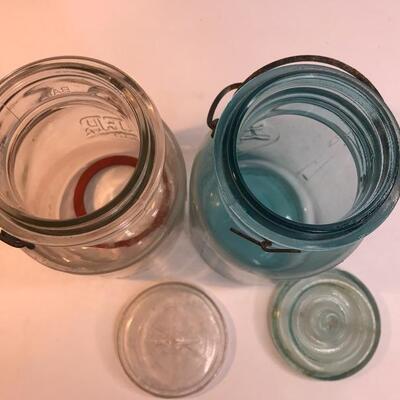 Lot 227:  The Gayner Jar and Lustre Blue Jar