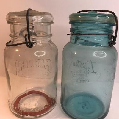 Lot 227:  The Gayner Jar and Lustre Blue Jar